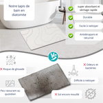 Un seul pas et le sol est sec après la douche